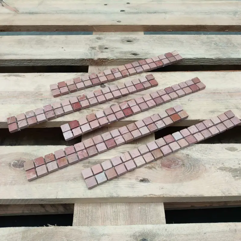 MTC Marmer Strip Rood 3x30cm Gecertificeerd