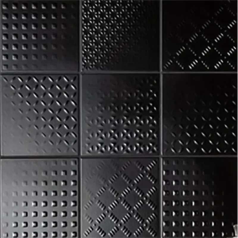 Op = Op Ceratile Fantasa Zwart 15x15cm