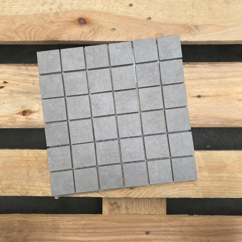 Ecoceramic Norwich Gris Effen 5×5 Mozaïek 30x30cm Premium