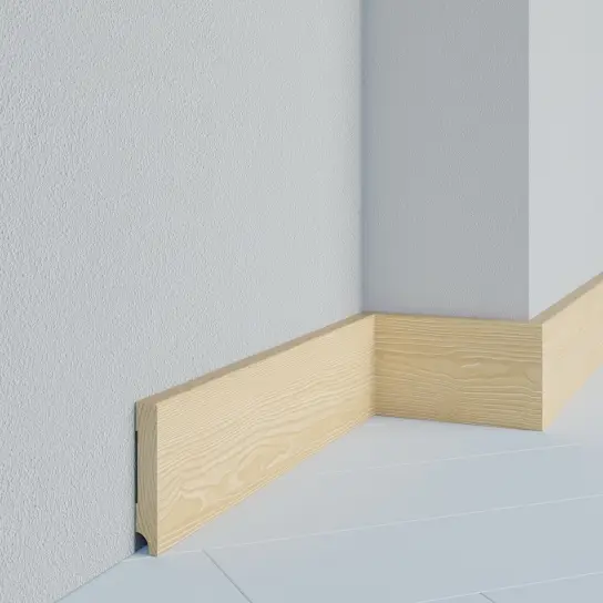 Gladde plint - Grenen - 15 x 120 mm Nieuw