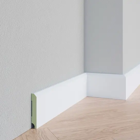 Schuine plint - MDF v313- 15 x 70 mm Favoriet