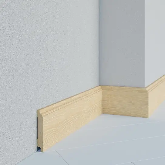 Nieuw Curveplint - Grenen - 15 x 90 mm