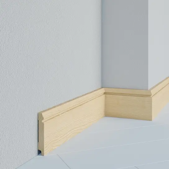 Eleganceplint - Grenen - 15 x 70 mm Koopje