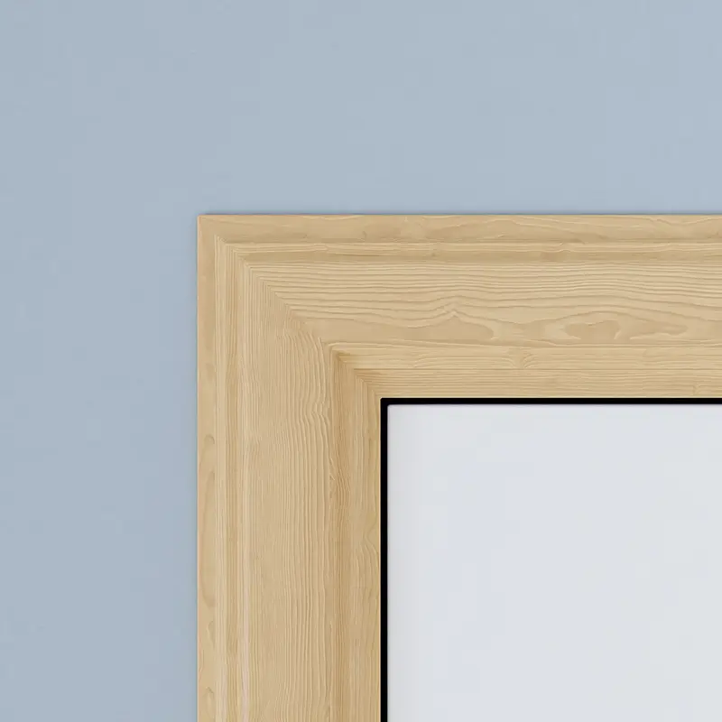 Premium Duo-curve architraaf - Grenen - 18 x 70 mm