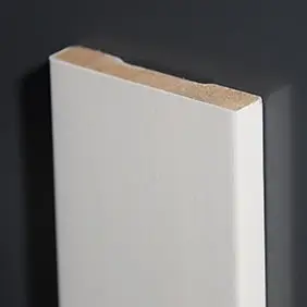 Gladde architraaf (set voor 2 deurzijden) - Hardhout - stijlen 15 x 68 mm & bovendorpel 12 x 68 mm Gereduceerde Prijs