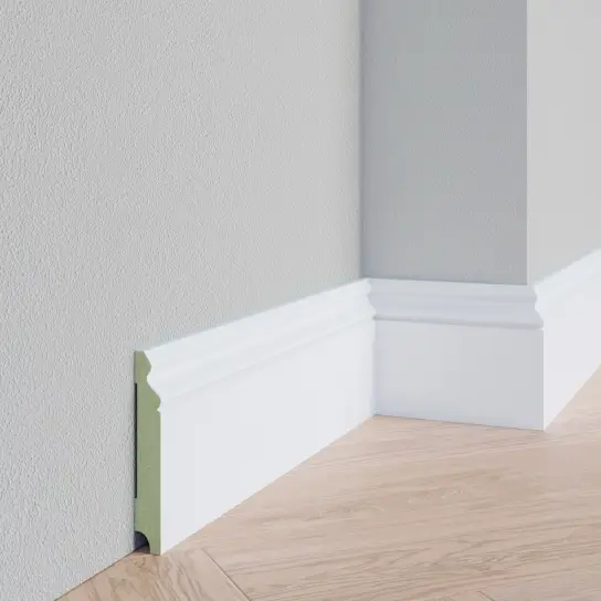 Romantische plint - MDF v313- 18 x 140 mm Laatste Versie