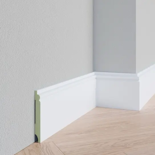 Populair Abdij plint - MDF v313- 15 x 90 mm