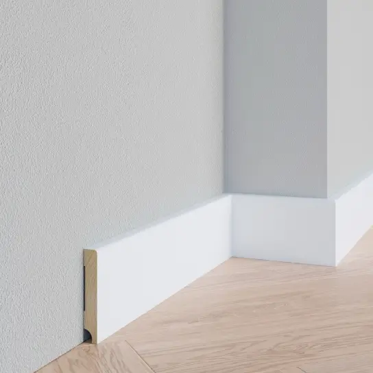 Nieuw Gladde plint - Grenen (RAL) - 15 x 70 mm