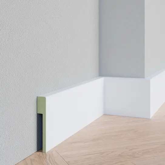 Premium Overzetplint glad uit voorraad - MDF v313 - 18 x 50 mm
