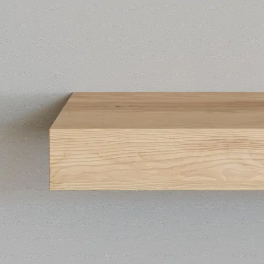 Wandplank recht - Grenen - 25 mm dik Betrouwbaar