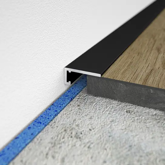 Beperkte Voorraad AL16x5 - Aluminium bewerkt - 16 x 5 mm Zwart
