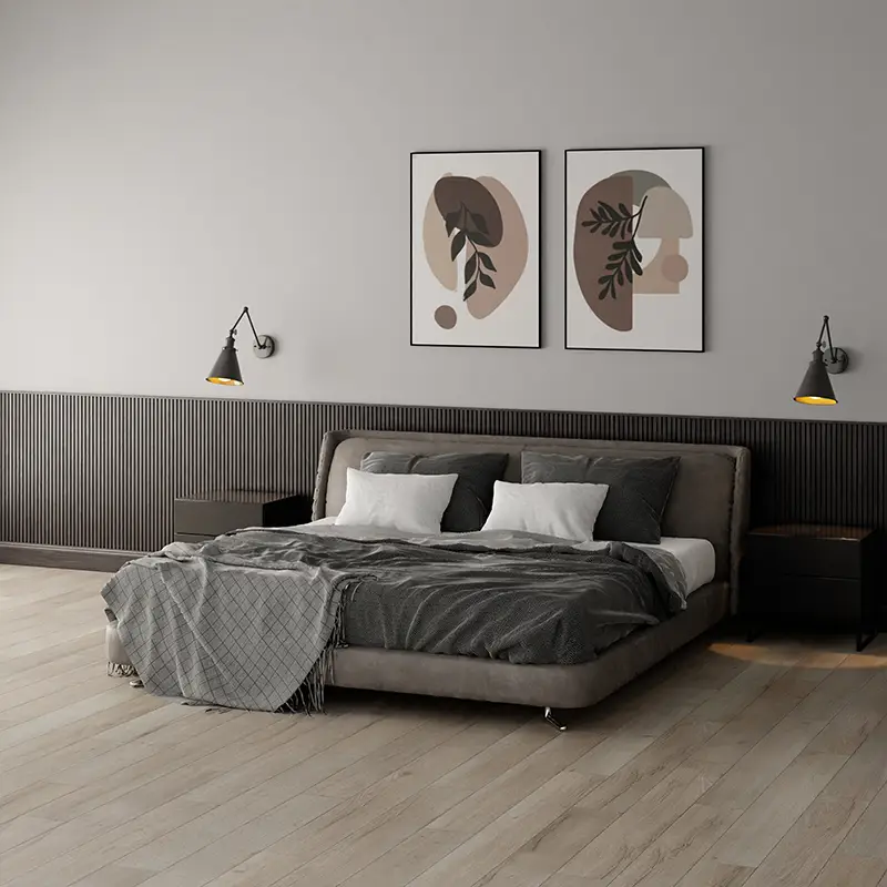 Nieuw Lambrisering Eiken Massief I - Oslo - Eiken op MDF v313 - 1100 x 600 x 24 mm