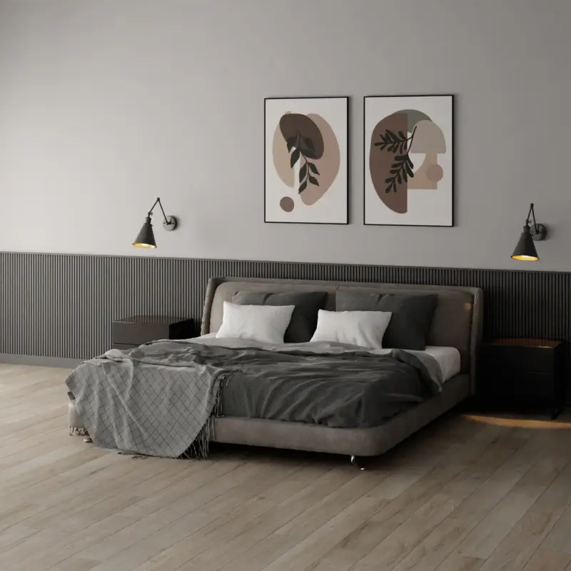 Aanbieding Lambrisering Eiken Fineer I - Vardo - Eiken op MDF v313 - 1100 x 600 x 29 mm