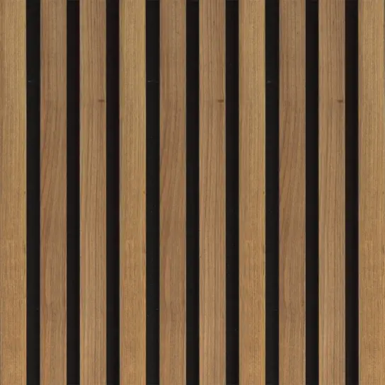 Wandpaneel zwart MDF - Pamplona Natural Tweedy - MDF fineer/folie - 12 x 124 x 3050 mm Snelle Levering