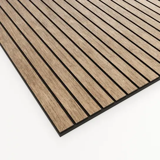 Wandpaneel Eiken Prezzo Blank gebeitst model 1 - Eiken fineer - Driehoek model B Lage Kosten