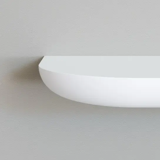 Voordeelprijs Wandplank dubbel rond - MDF v313 - 30 mm dik