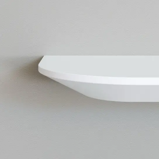 Wandplank rond verjongd - MDF v313 - 30 mm dik Nu Kopen