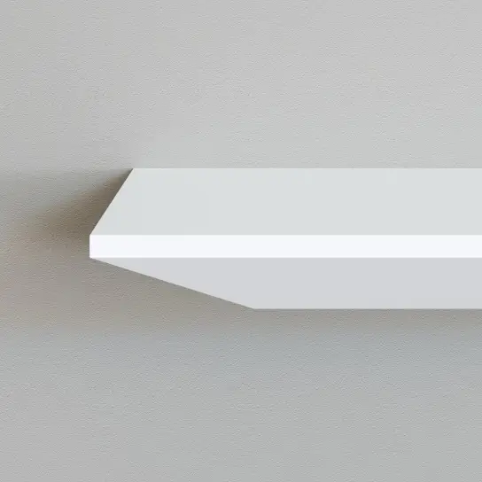 Wandplank verjongd - MDF v313 - 30 mm dik Direct Verzonden