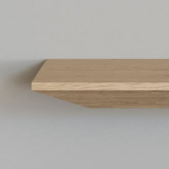 Wandplank verjongd - Eiken - 40 mm dik Bestel Nu