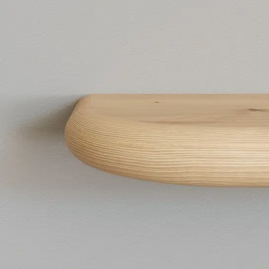 Meest Verkocht Wandplank dubbel afgerond - Grenen - 25 mm dik
