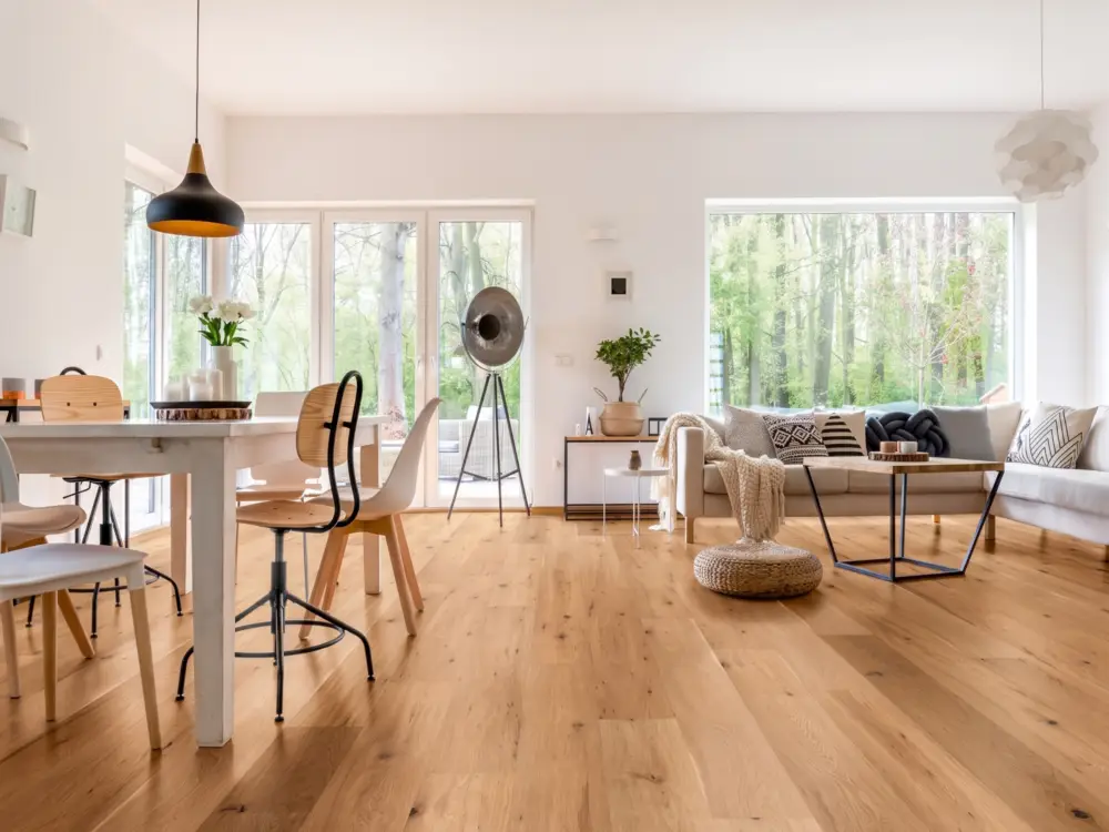 Parket eiken rustiek in ruwhoutlook, landhuisdeel, handgeschraapt Aanbieding