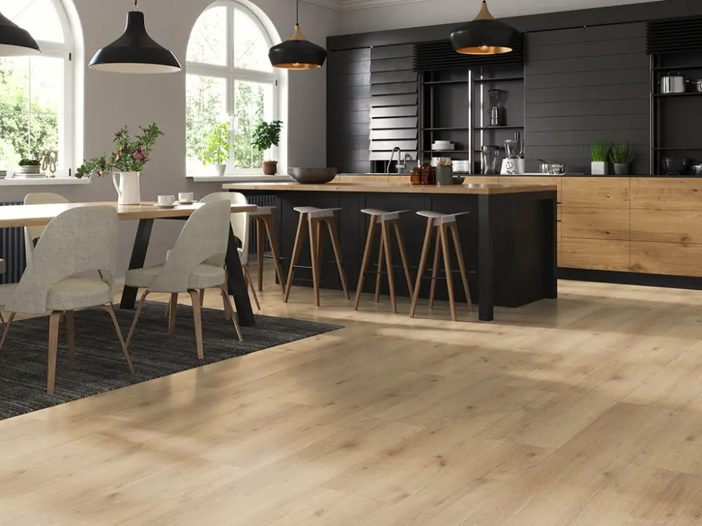 Gereduceerde Prijs Laminaat Lifestyle Trend Bellemont Oak light sand landhuisvloer