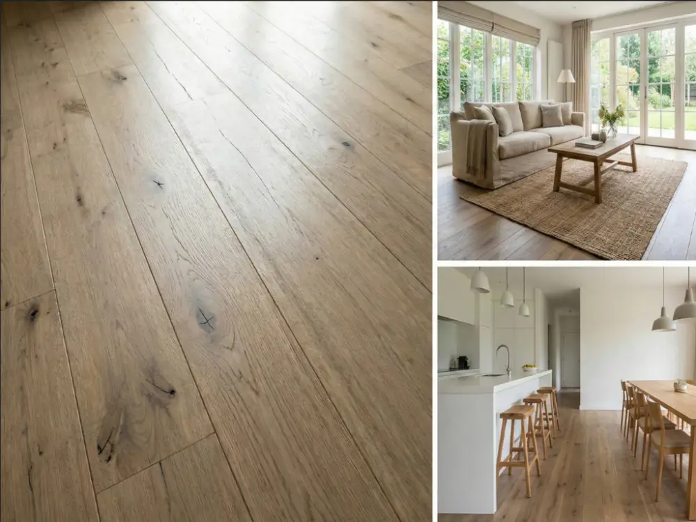 Populair Massief houten plank eik Rustiek R, geschuurd, geolied met Rubio – Smoked Oak