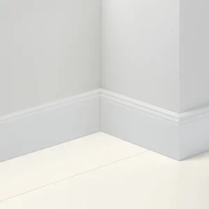 Populair Plint Hamburger-strip uni wit decor HL 3