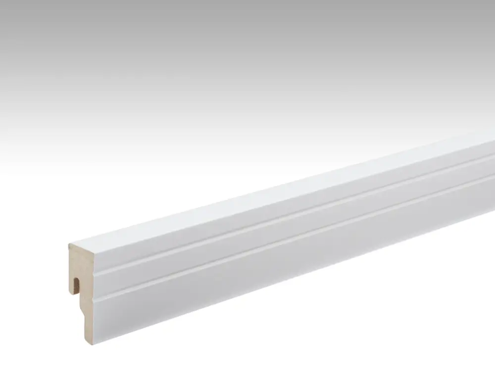 Plint effen wit glanzend 324 decorprofiel 18 stuks Direct Verzonden
