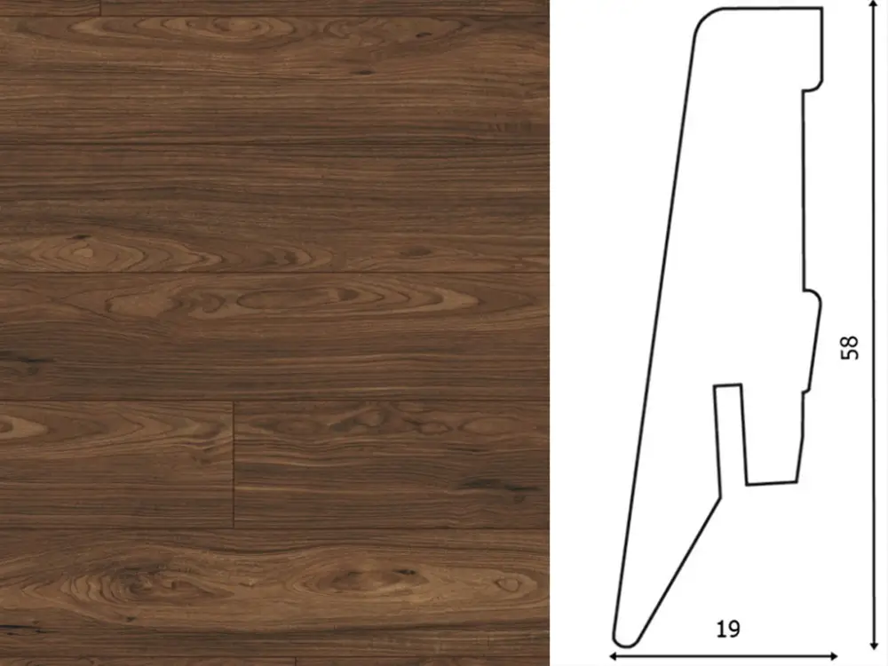 Tijdelijk Beschikbaar Plintprofiel walnoot Toscana D3070 decor Ktex 1