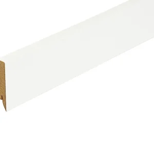 Vierkante plint wit overschilderbaar (MDF-kern) Weekendaanbieding
