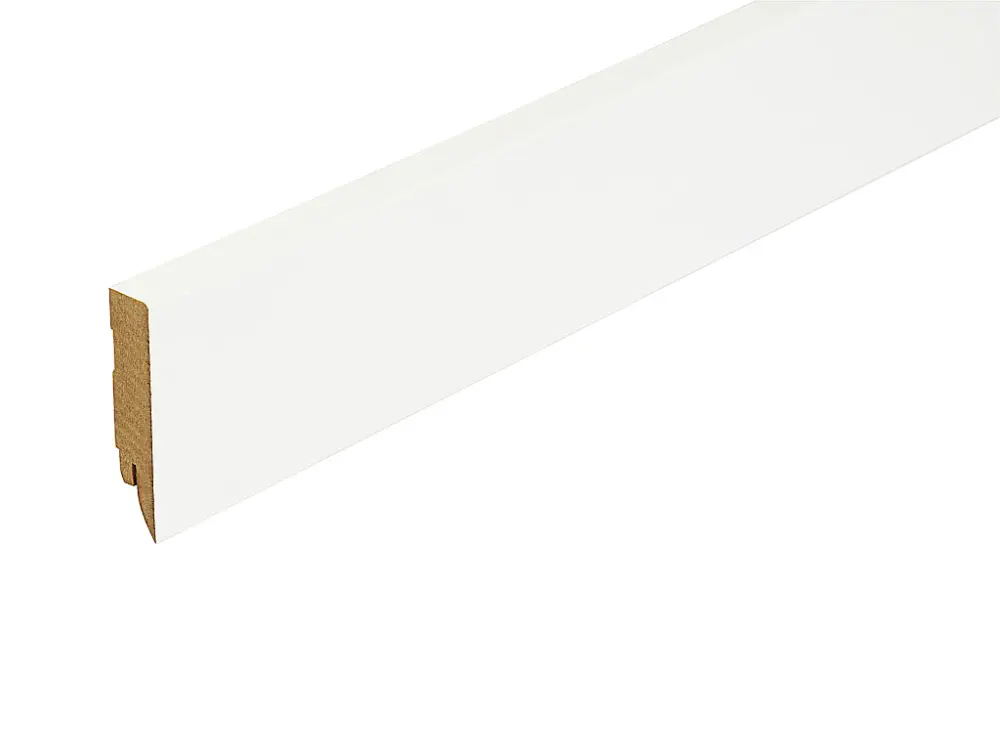 Vierkante plint wit overschilderbaar (MDF-kern) Weekendaanbieding