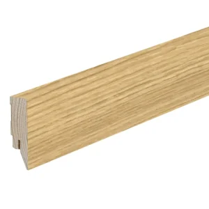 Plint Eiken Topline gefineerd gelakte massief houten kern Seizoensaanbieding
