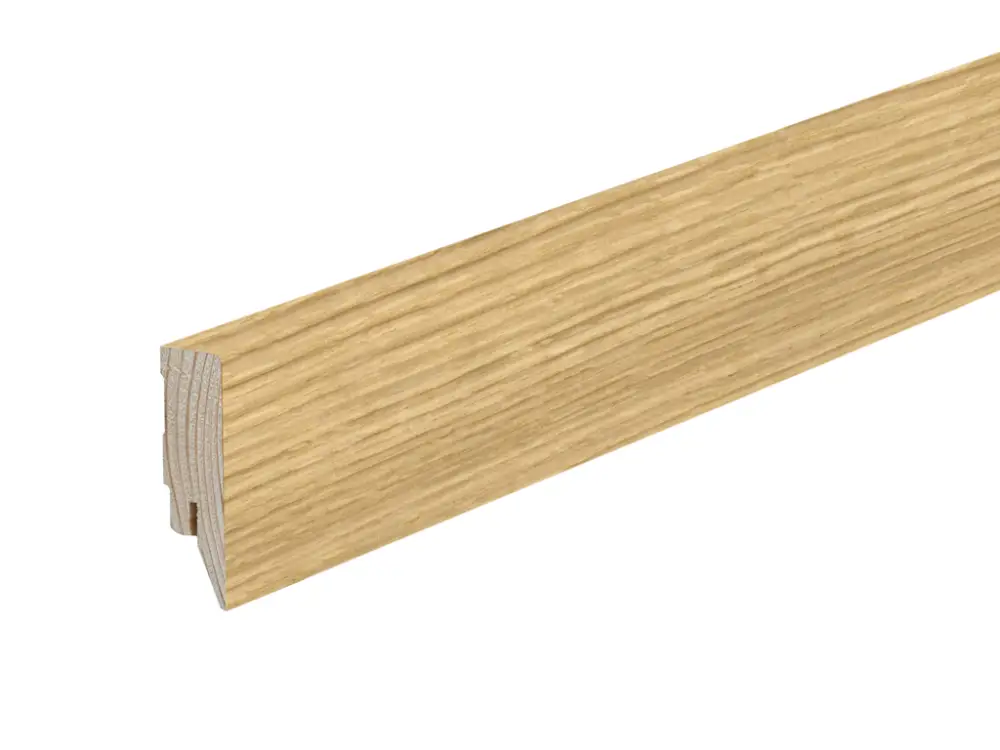 Plint Eiken Topline gefineerd gelakte massief houten kern Seizoensaanbieding