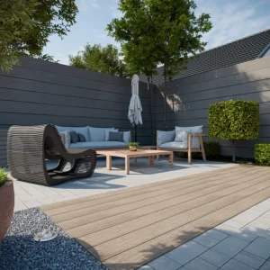 Composiet vlonderplank (BPC) beige Superprijs