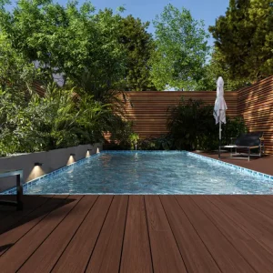 Voordeelprijs Afwerkingsplank WPC Symmetry Burnt Umber massief profiel