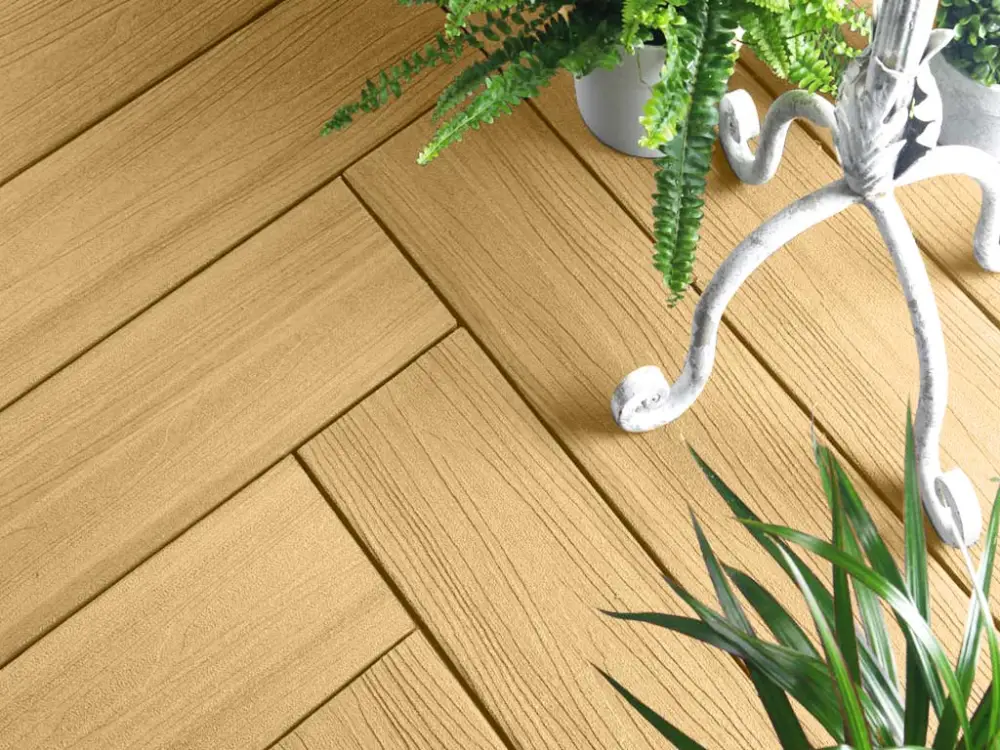 Betrouwbaar Terrasplank WPC Harmony Red Cedar massief profiel