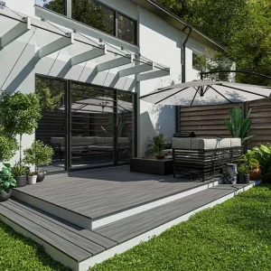 Terrasplank WPC Good Life Beach House co-geëxtrudeerd massief profiel Exclusieve Aanbieding