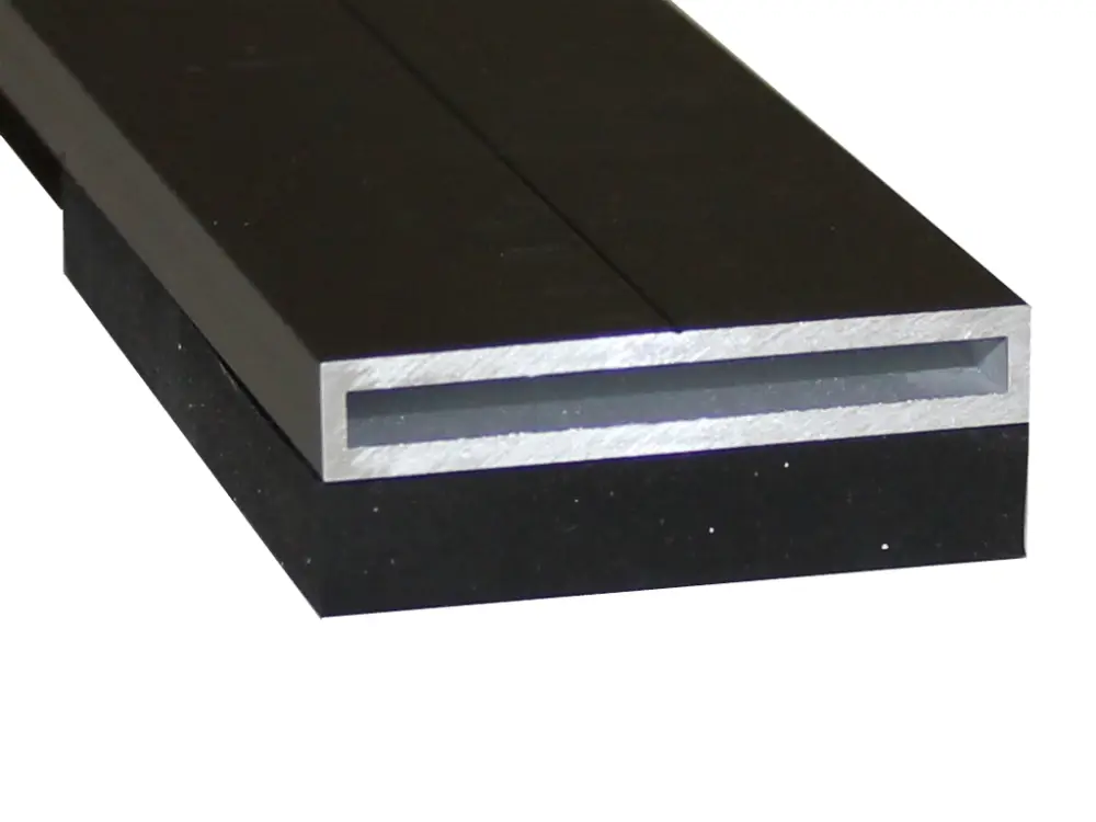 Aluminium rail met EPDM antraciet Beperkt Aanbod
