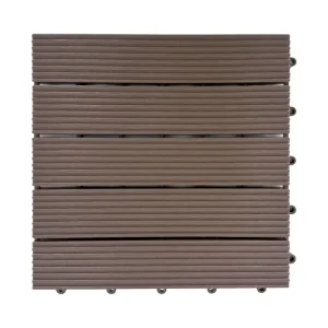 Shop Nu Terrastegels 30 x 30 van kunststof lichtbruin