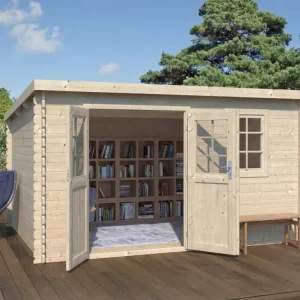 Tuinhuis blokhut CA2981 28 mm onbehandeld Nu Kopen