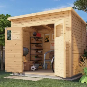 Bestseller Tuinhuis Marksburg 3 14 mm naturel