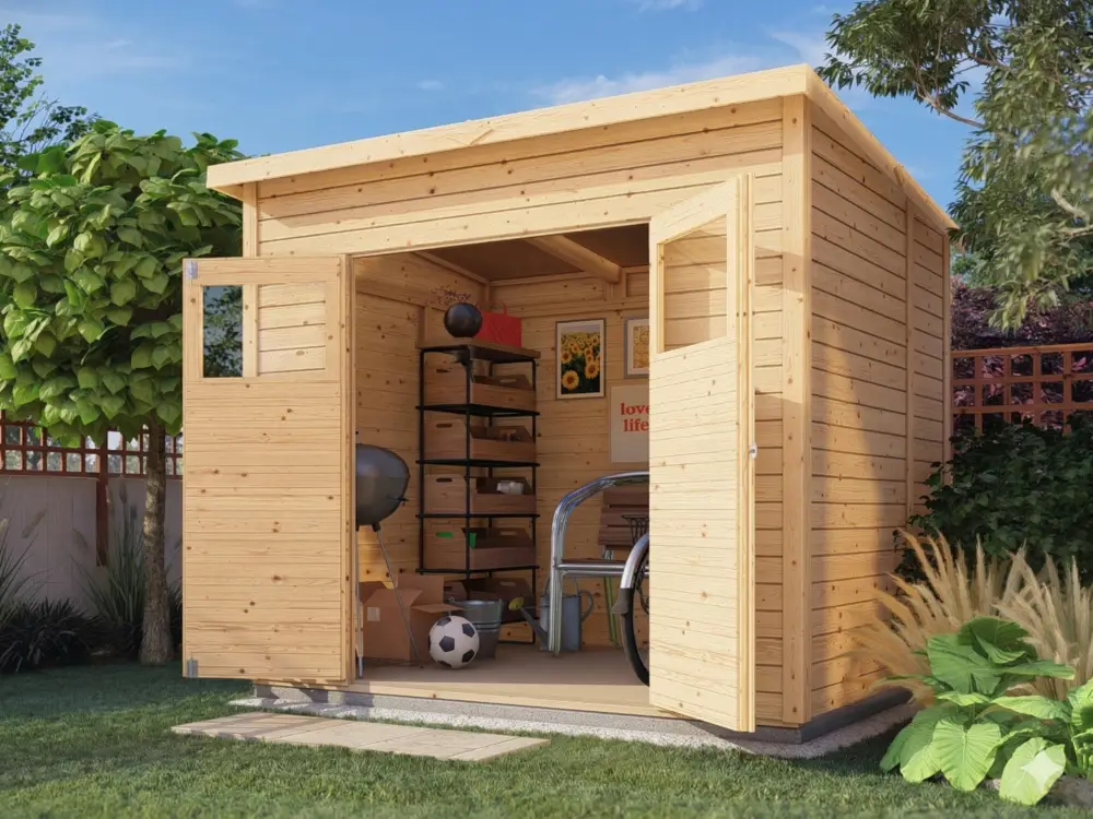 Bestseller Tuinhuis Marksburg 3 14 mm naturel