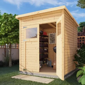 Beperkte Voorraad Tuinhuis Marksburg 2 14 mm naturel