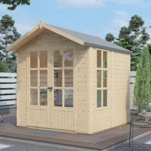 Gecertificeerd Tuinhuis "Charlotte" 19 mm naturel