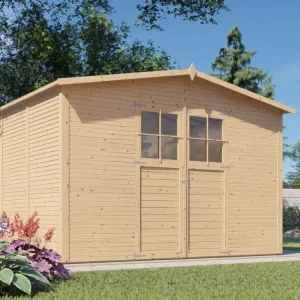Tuinhuis Alexis 4 Rhombusprofiel 18 mm naturel Laatste Versie