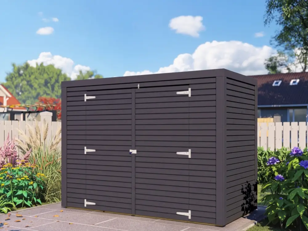 Bikebox tuinberging Velo met rhombusprofiel 18 mm antraciet Korting