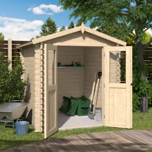 Tuinhuis "Mini 2 B" BBH 28 mm Zadeldak Merkproduct