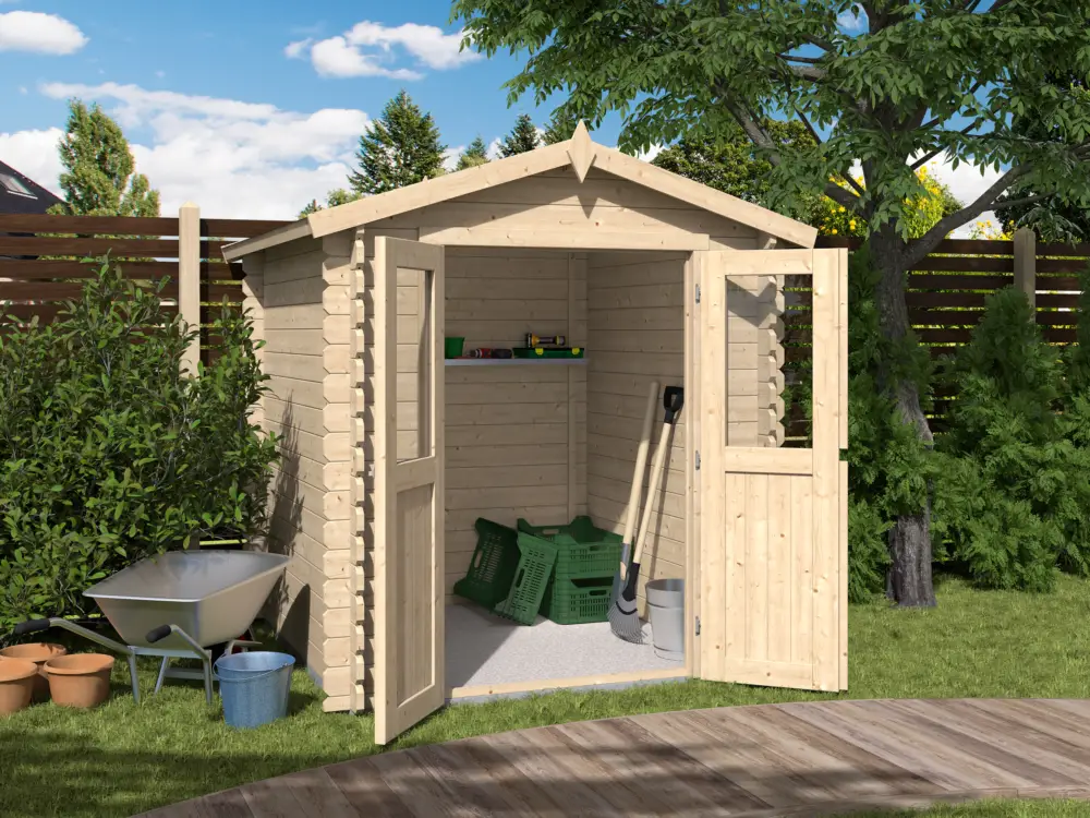 Tuinhuis "Mini 2 B" BBH 28 mm Zadeldak Merkproduct