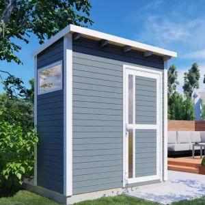 Tuinhuis "Punta 1" 19 mm lichtgrijs Koop Online